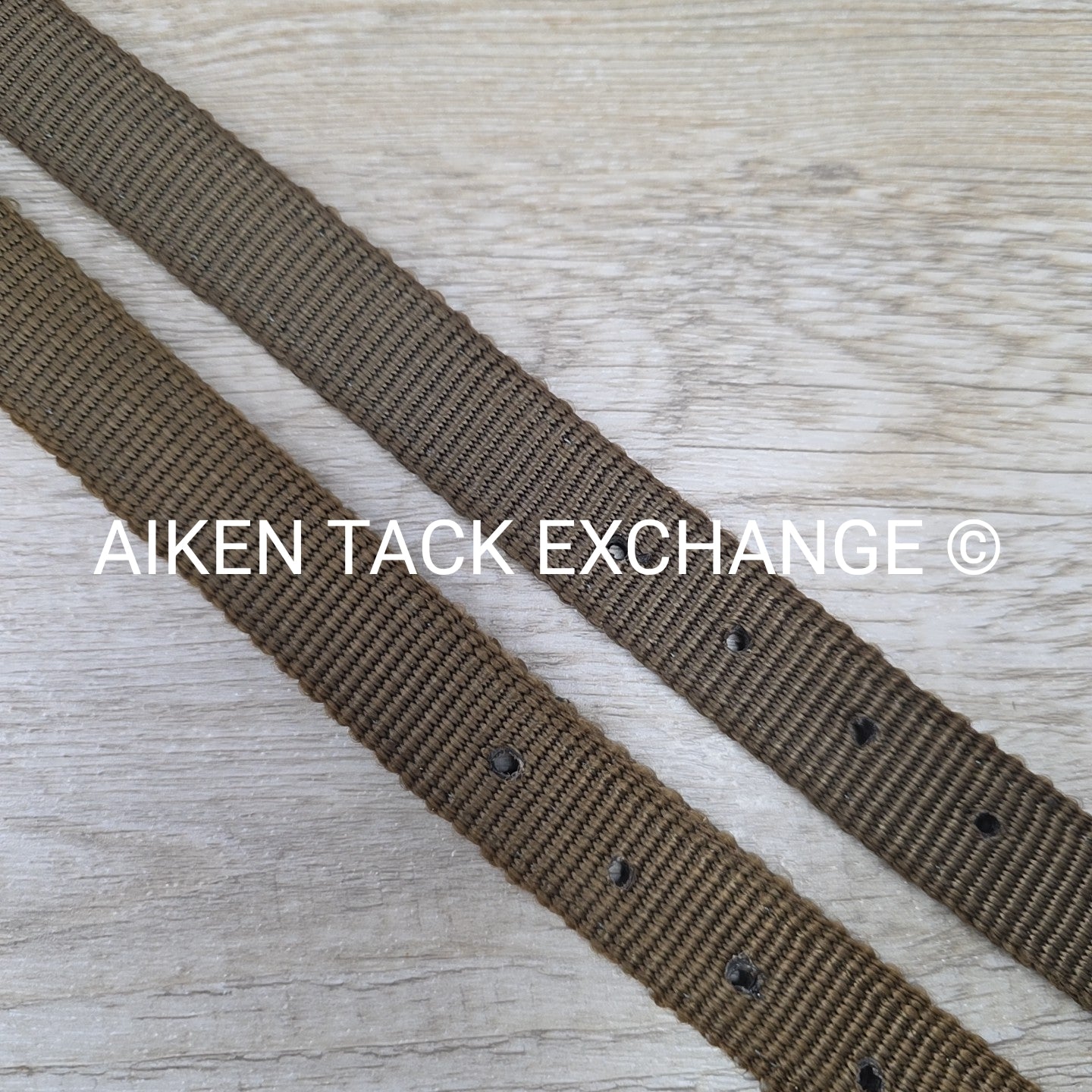 Nylon Stirrup Straps, Brown, 52"