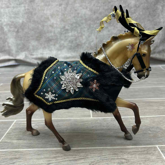 Breyer Brown Prancing Stallion with Holiday Blanket