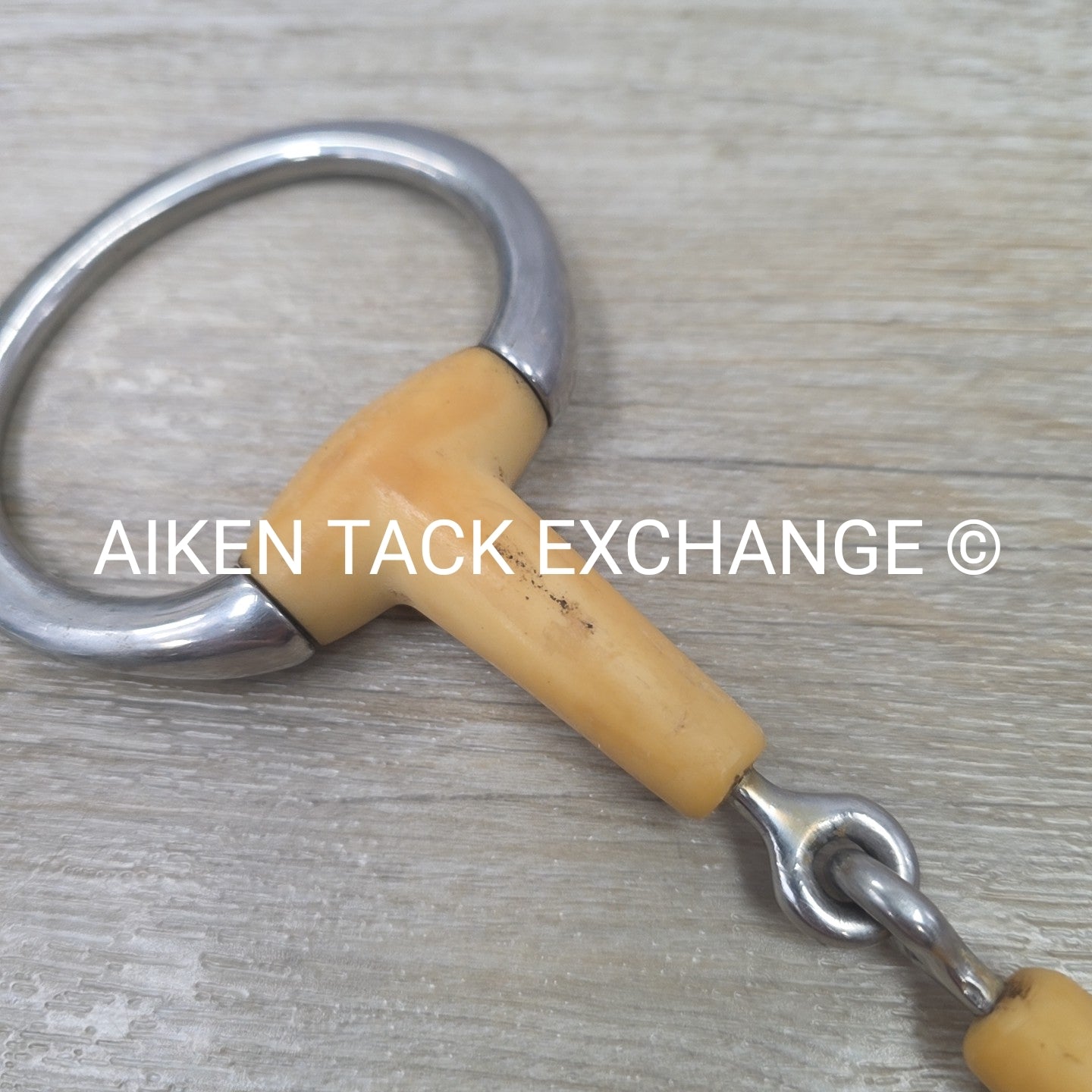 Single Joint Plastic Eggbutt Bit 5" (Has Chew Marks)