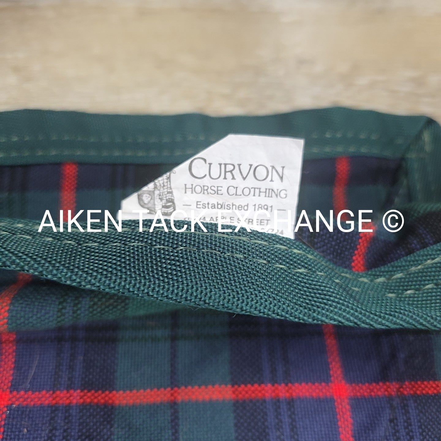 5/A Baker Original Tartan Plaid Stable Sheet, Size 72"