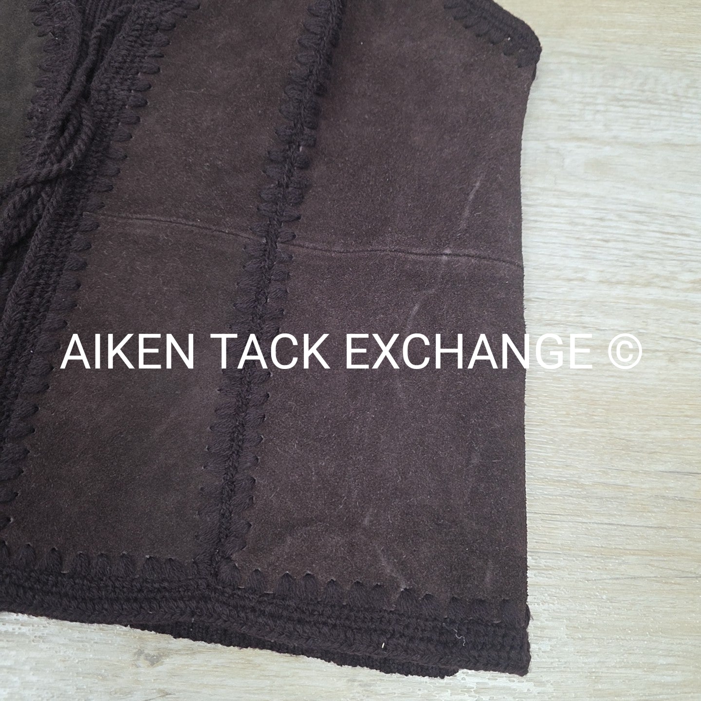 Shyanne Suede Tie Front Knit Fashion Vest, Women's Large