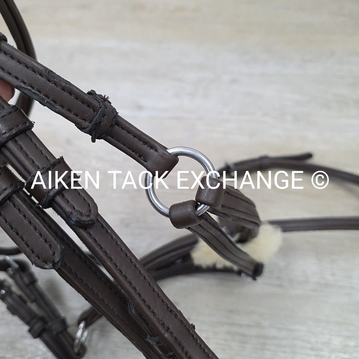 Synthetic Figure 8 Bridle, No Reins, Brown, Size Cob