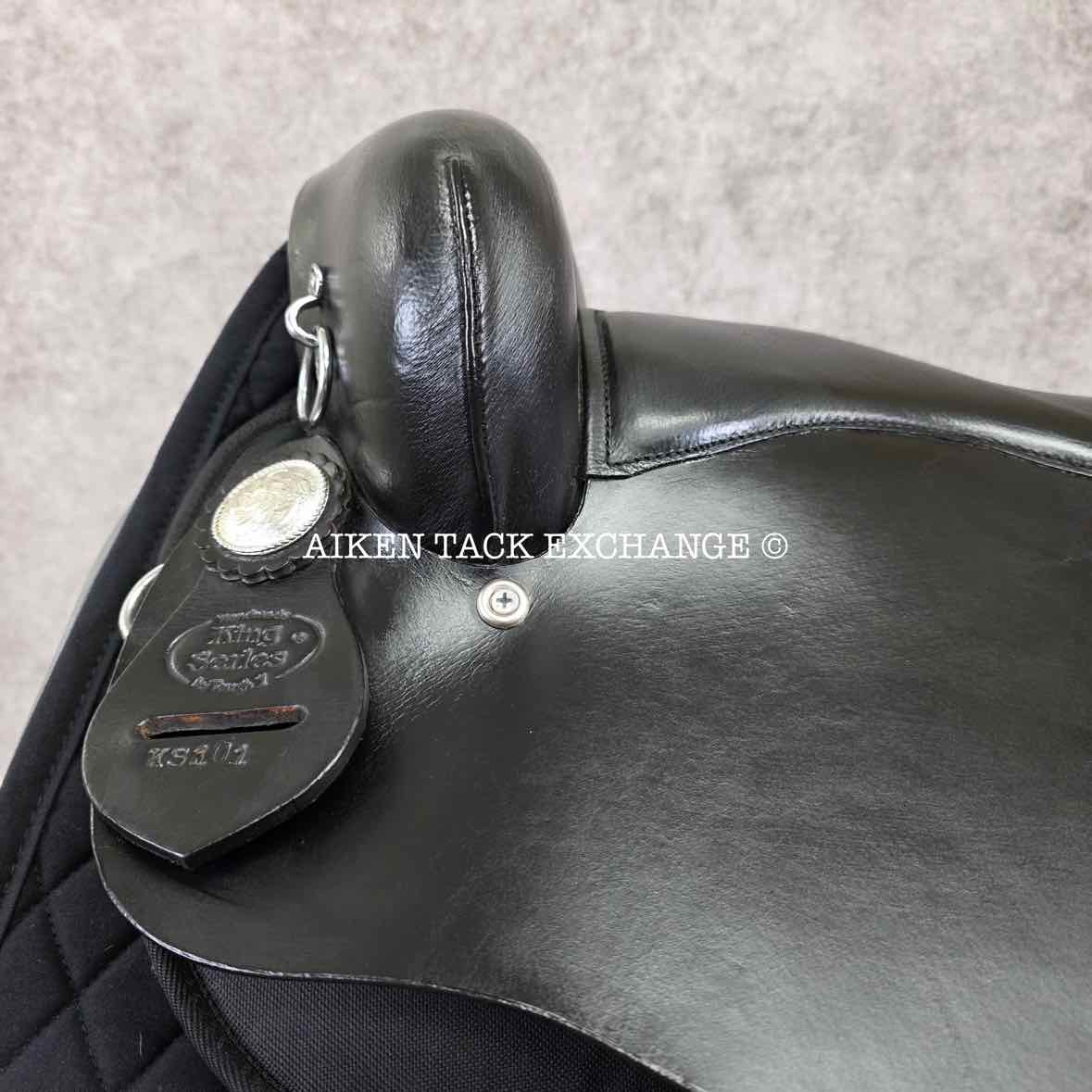 King Series Neutron Marathon Endurance Saddle, 15" Seat, Wide Tree - Full QH Bars
