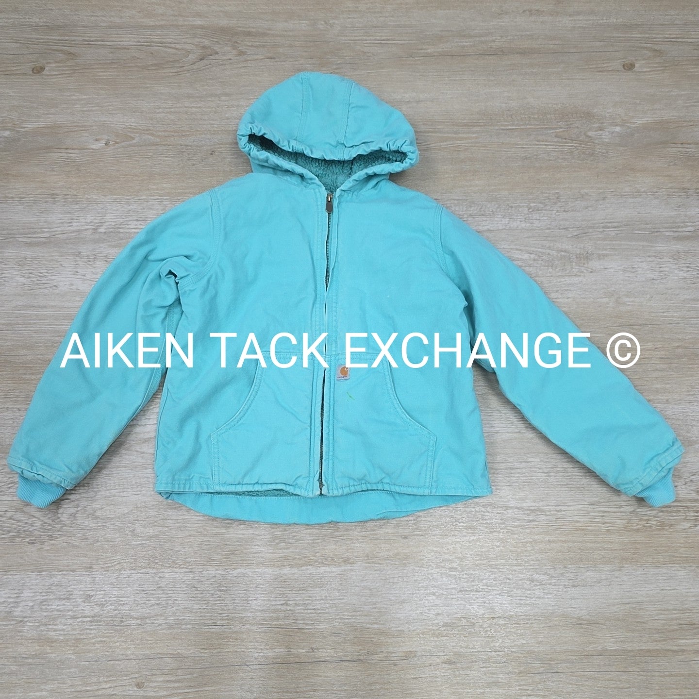 Carhartt Sherpa Lined Canvas Hooded Jacket, Size Medium