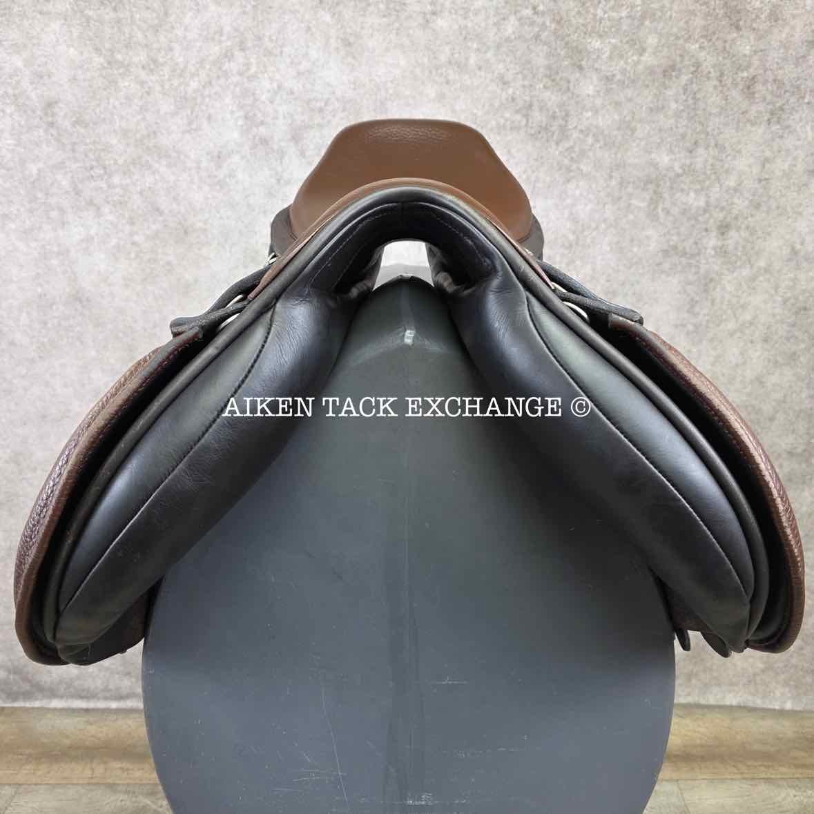 Ideal Patriot Jump Saddle, 17" Seat, Medium Wide Tree, Wool Flocked Panels