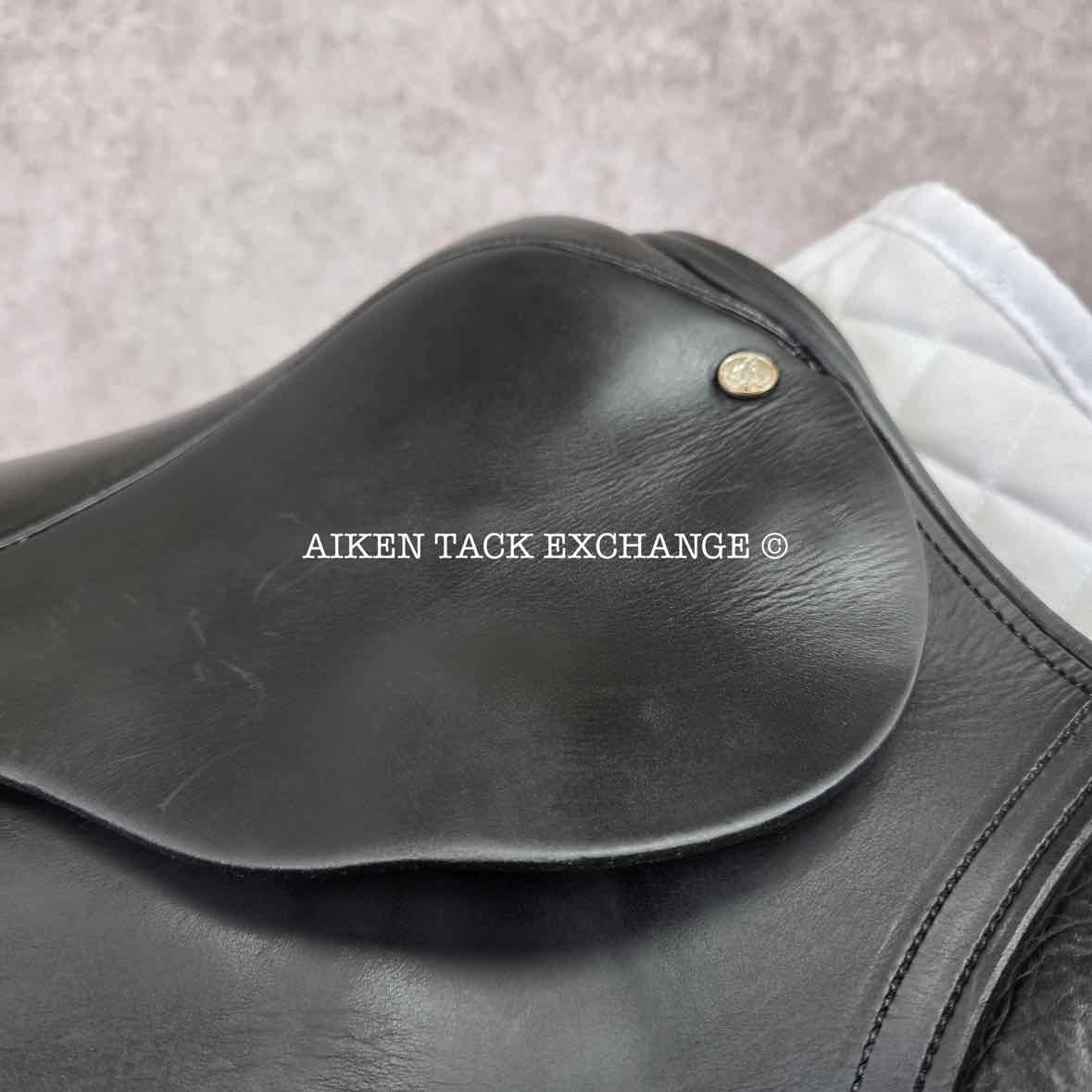 1999 County Eventer All Purpose Saddle, 17.5" Seat, Medium Tree, Wool Flocked Panels