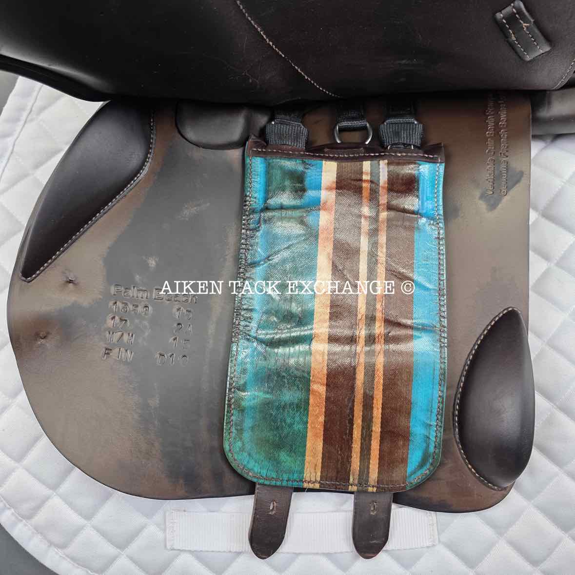 **SOLD** 2015 Voltaire Palm Beach Close Contact Jump Saddle, 17" Seat, 2A Flap, Medium Wide Tree, FIN Panels