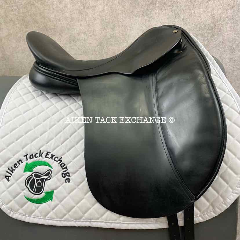 2003 Frank Baines Elegance Dressage Saddle, 17.5" Seat, Medium Tree, Wool Flocked Panels