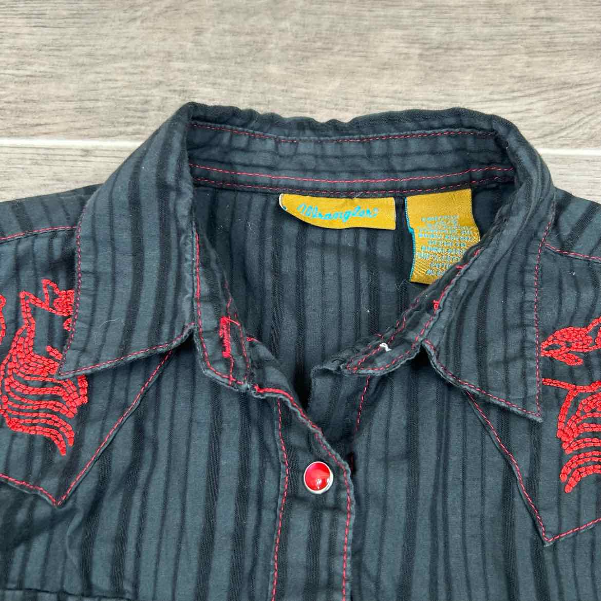 Wrangler Long Sleeve Snap Western Top, Size Large