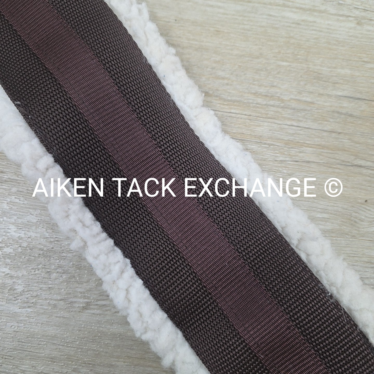 HFP Fleece Girth with Double End Elastic, Brown, 58"