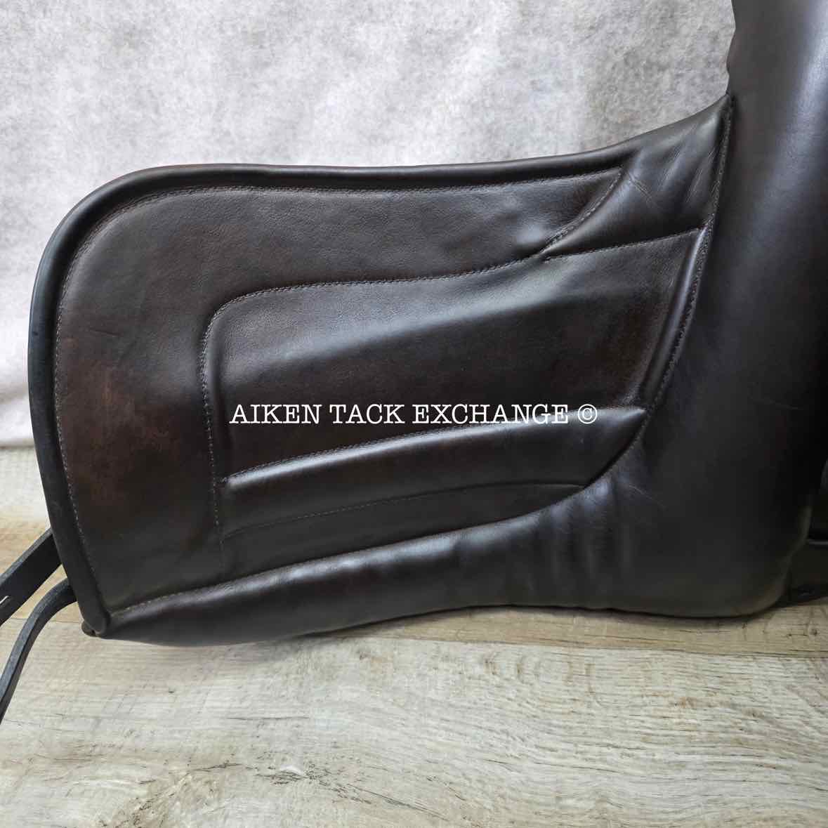 2004 Black Country Vinici Monoflap Dressage Saddle, 17.5" Seat, MW/W Tree, Wool Flocked Panels