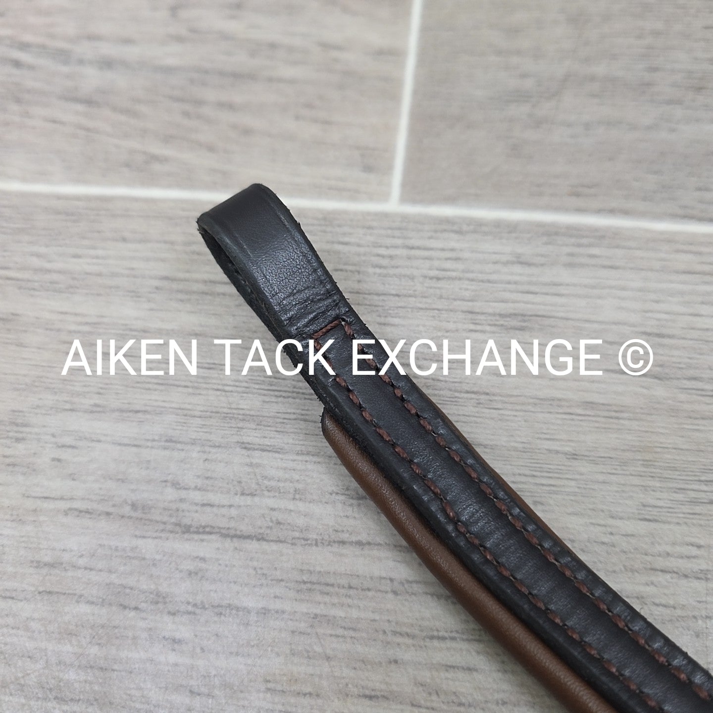 Plain Padded Browband, Brown, 17"