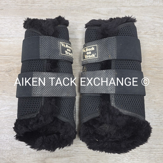 Back on Track 3D Mesh Splint Brush Boots with Faux Fur, Size Medium