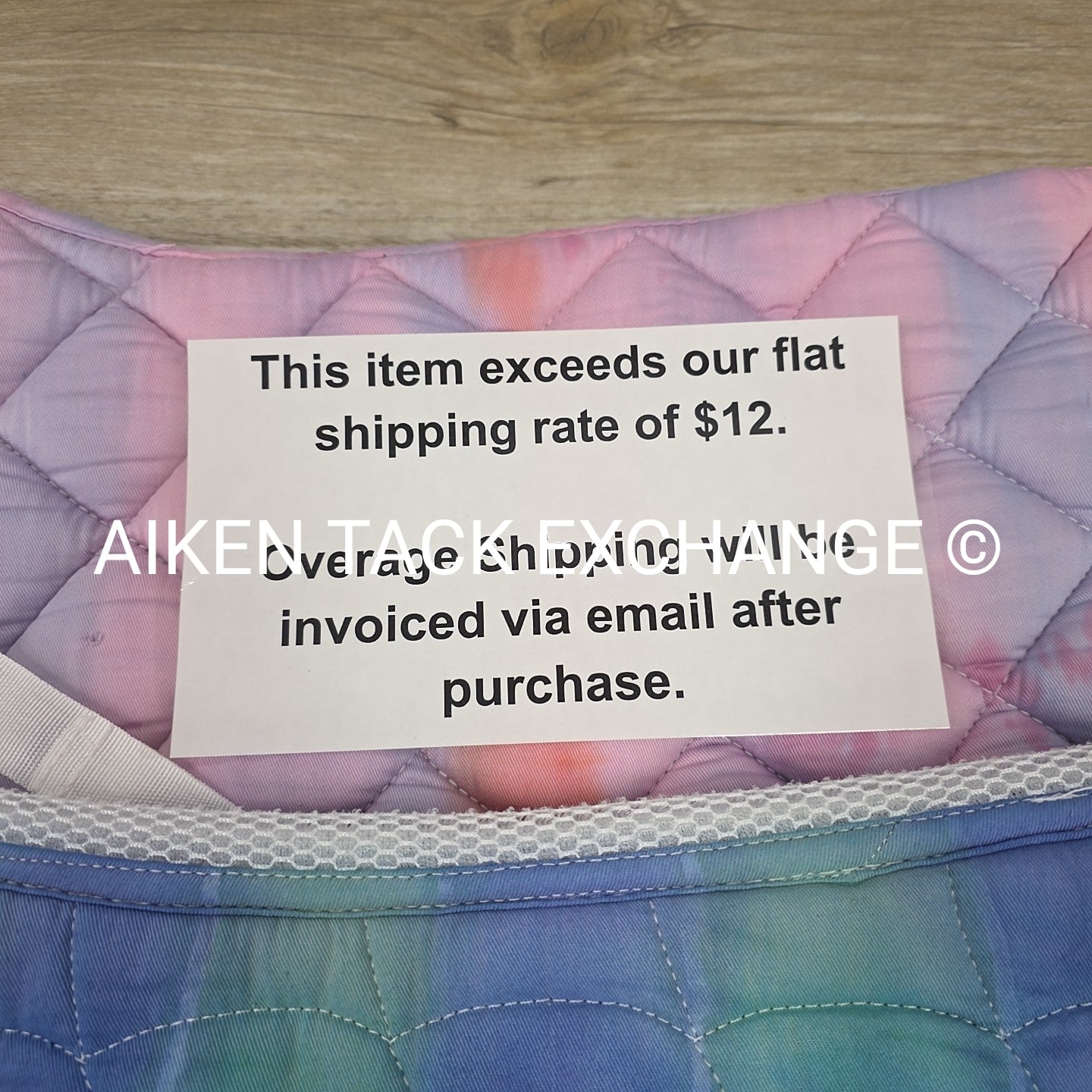 BARGAIN BUNDLE: 2 Tie-Dye All Purpose Saddle Pads with ATE Logo