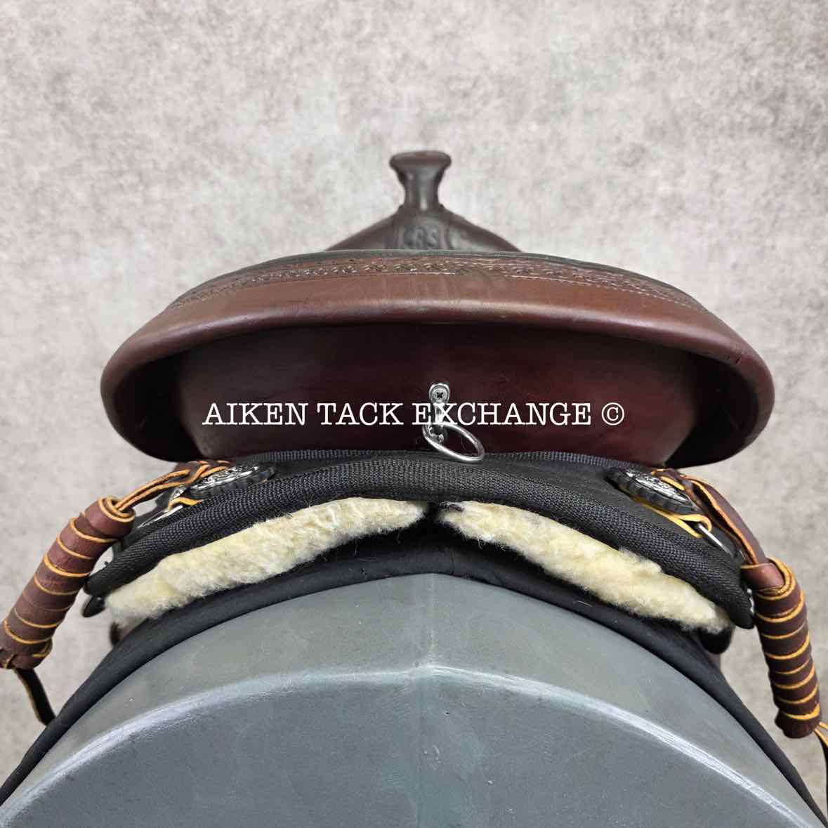 2020 Crest Ridge Saddlery Crusade Lite Western Saddle, 17" Seat, Wide Tree - Full QH Bars