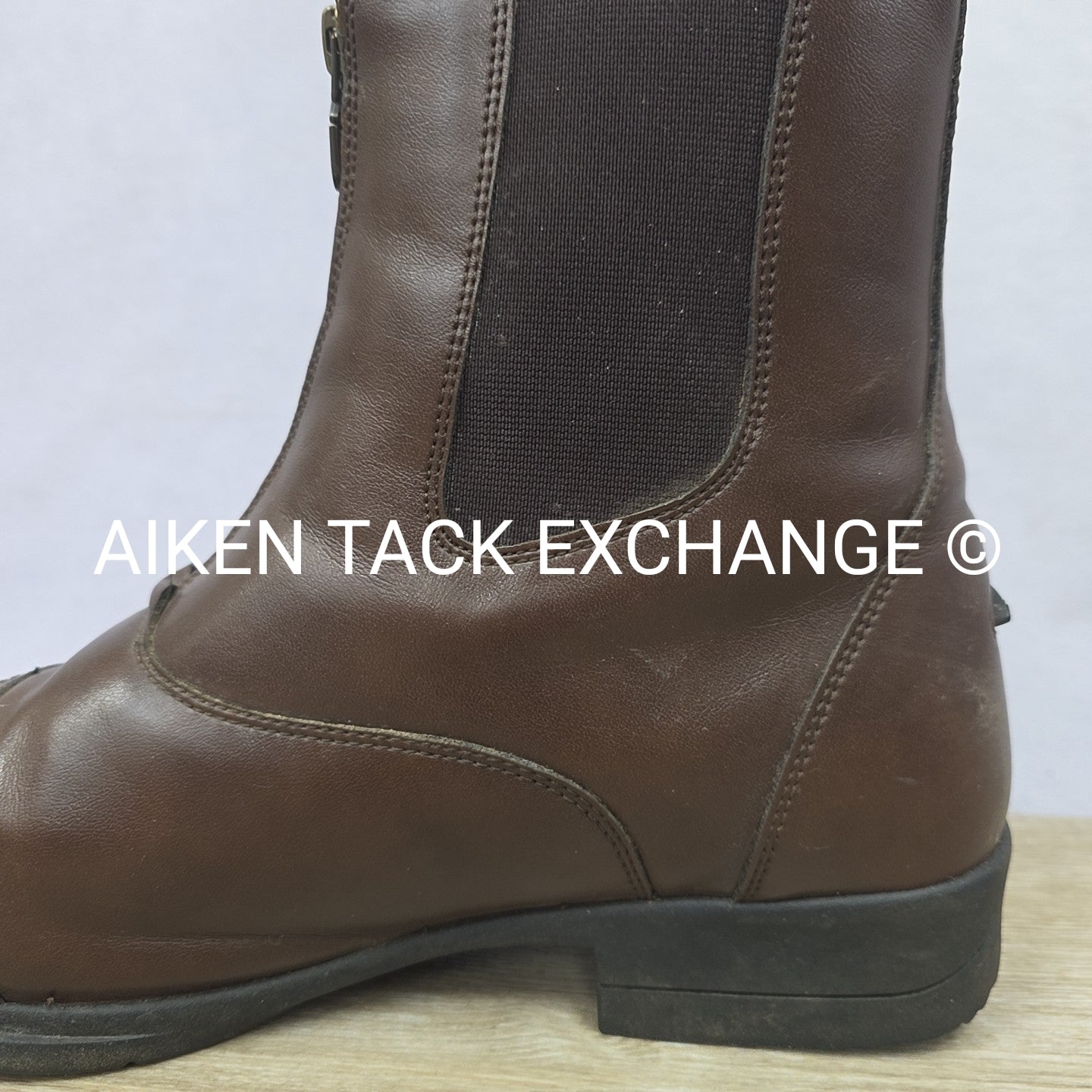 Moretta by Shires Clio Front Zip Paddock Boots, Brown, Size US 11