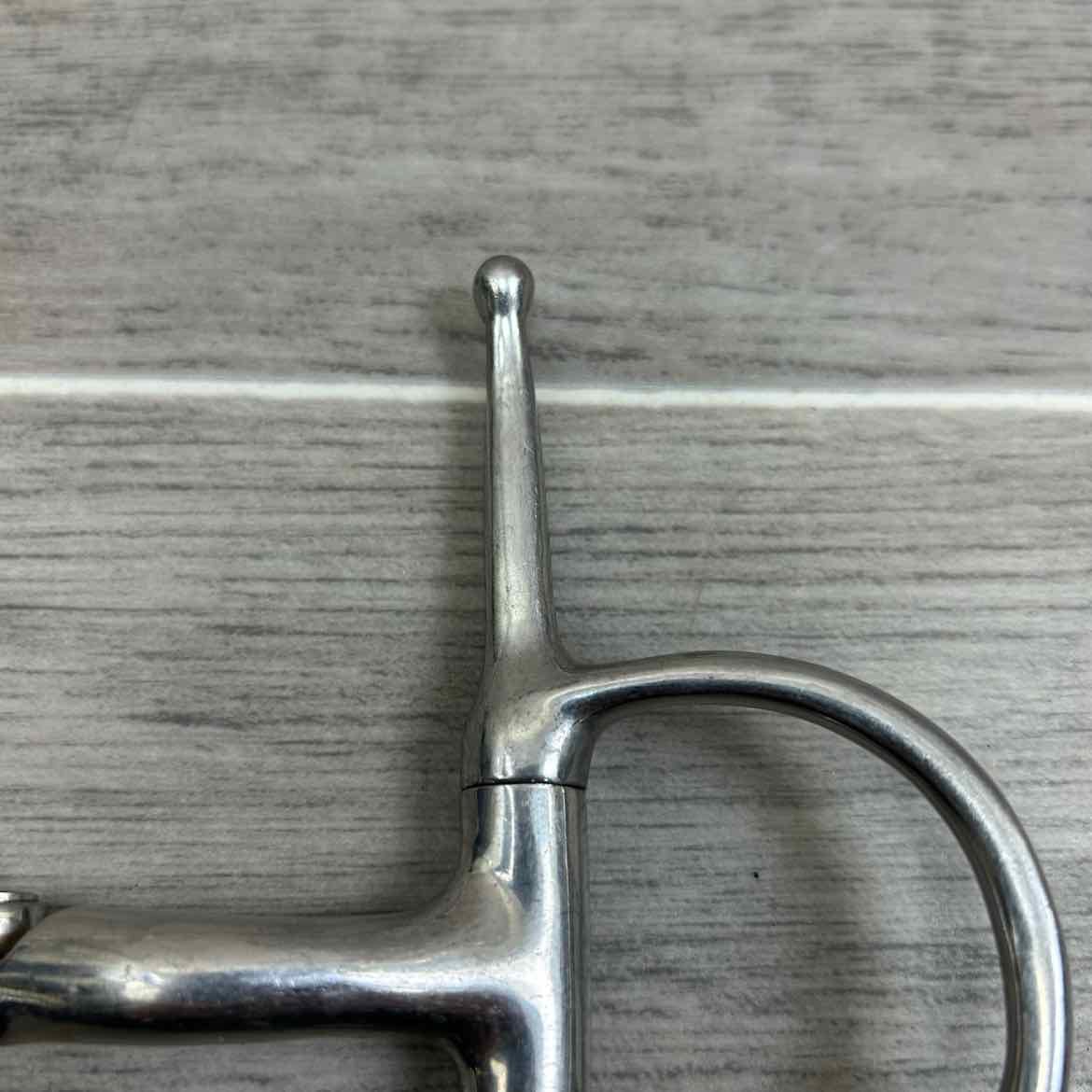 Double Joint Hinged Full Cheek Bit with Hooks 5"