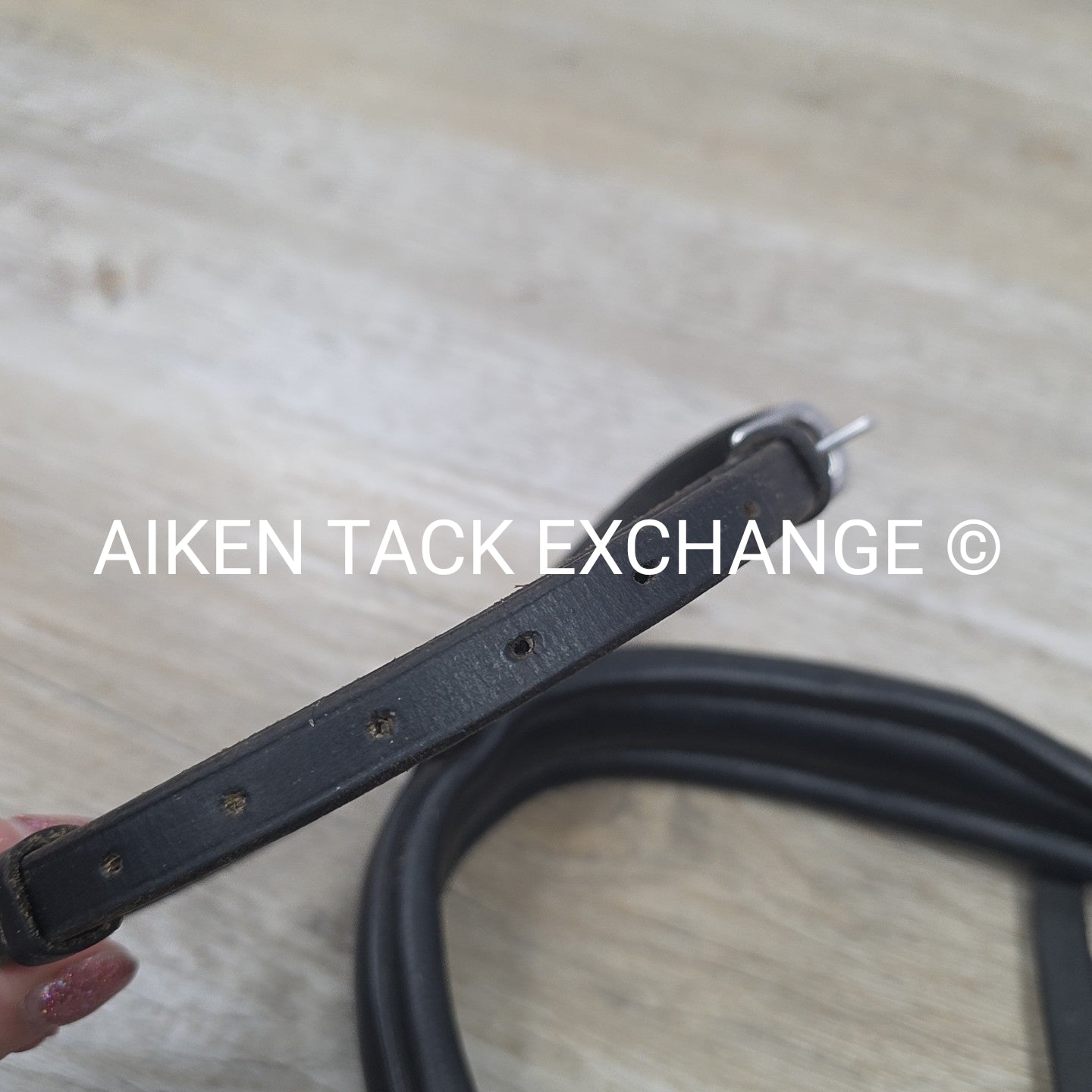 Passier Crank Noseband with Flash, Black, Size Full