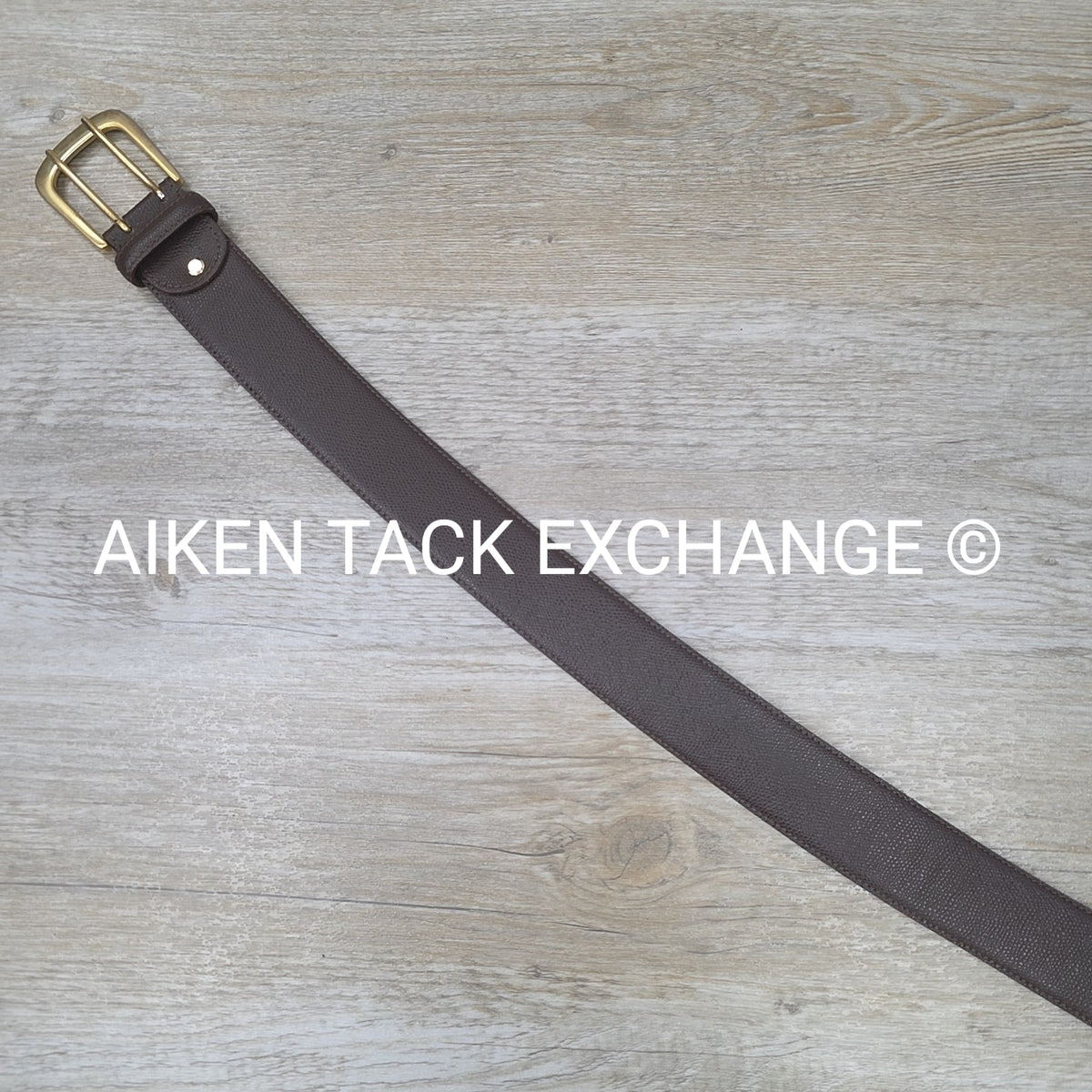 Tailored Sportsman Wide Belt, Brown, Size Medium