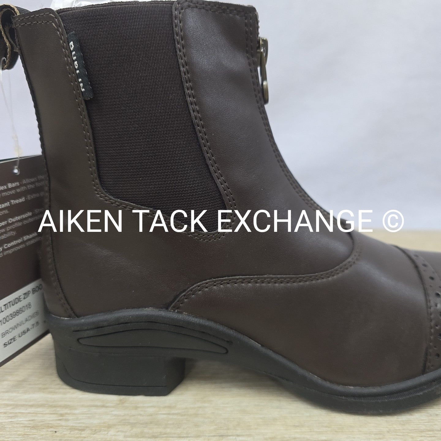 Dublin Altitude Zip Paddock Boots, Brand New, Brown, Women's 7.5