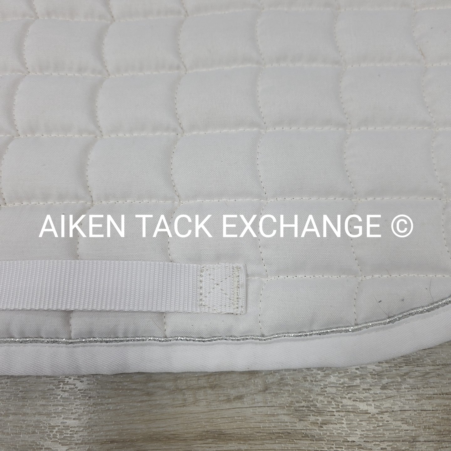 Horze All Purpose Saddle Pad, White/Silver, Size Full
