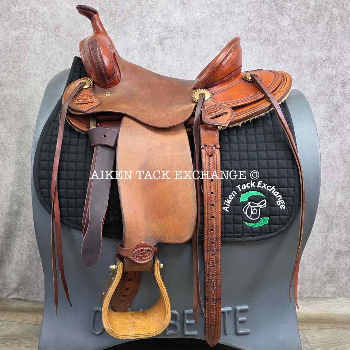 2008 Loredo Saddlery Western Saddle, 15" Seat, Wide Tree - Full QH Bars