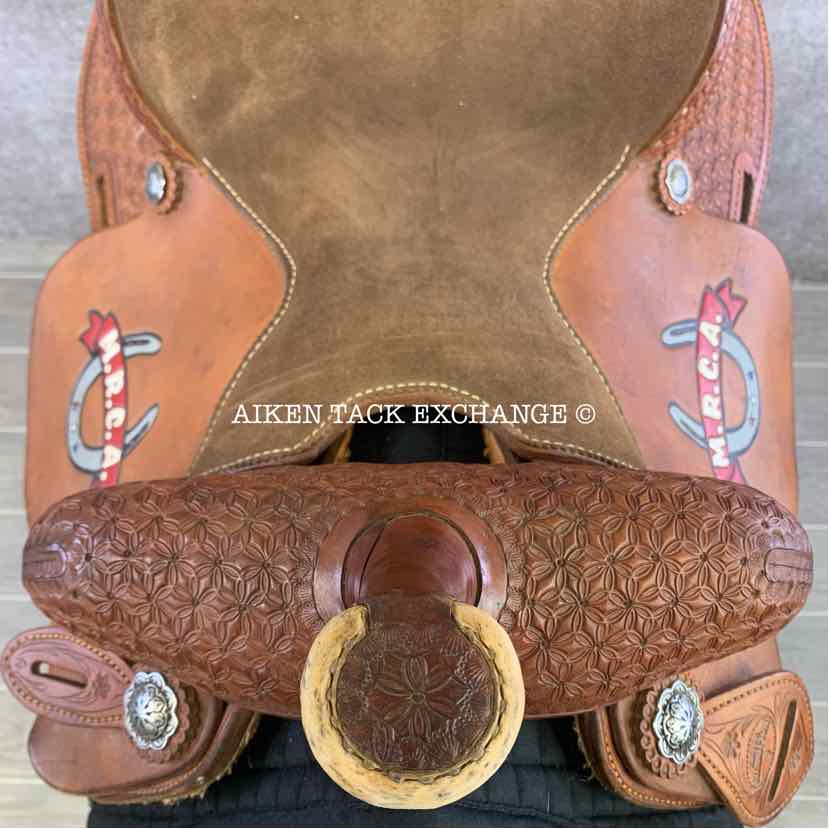 Cactus Saddlery Barrel Racing Trophy Western Saddle, 14" Seat, Wide Tree - Full QH Bars