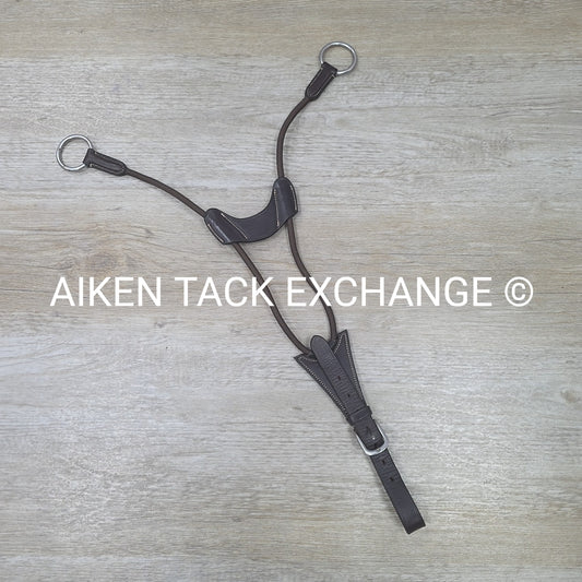 Adjustable Running Martingale Attachment, Brown, Size Full