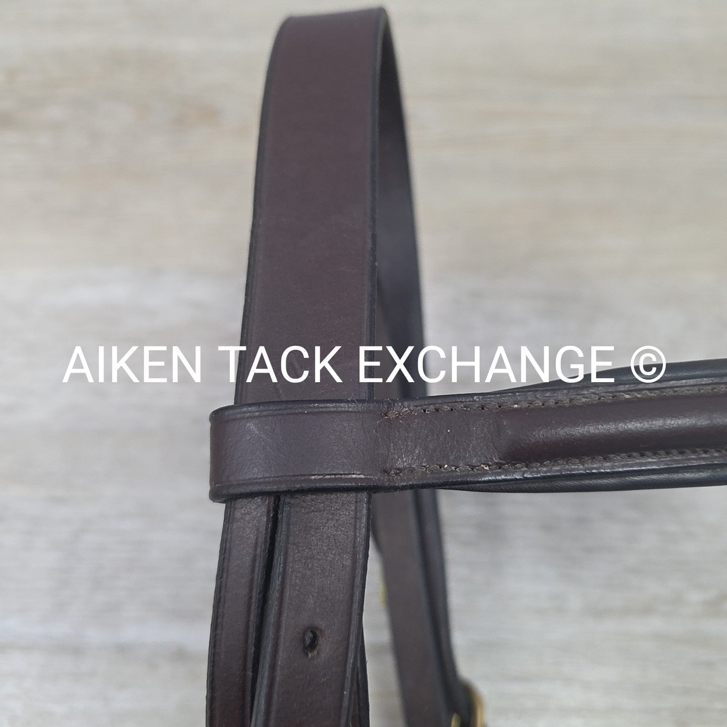 Harmohn Kraft Royal Plain Raised Flash Bridle, No Reins, Brown, Size Full