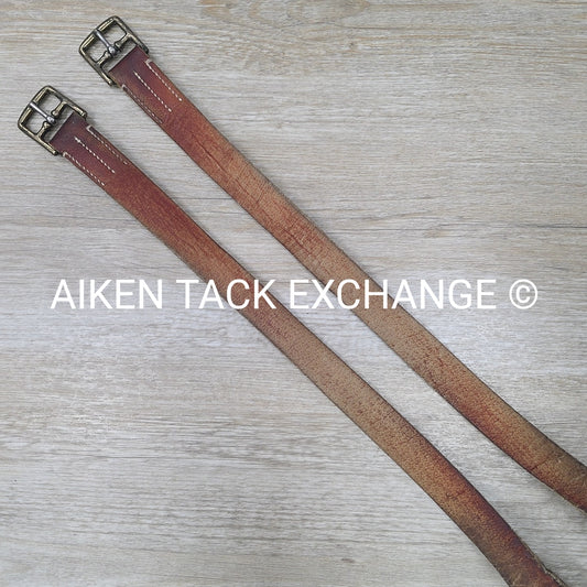 The Tackeria Buffalo Stirrup Leathers, Brown, 60"