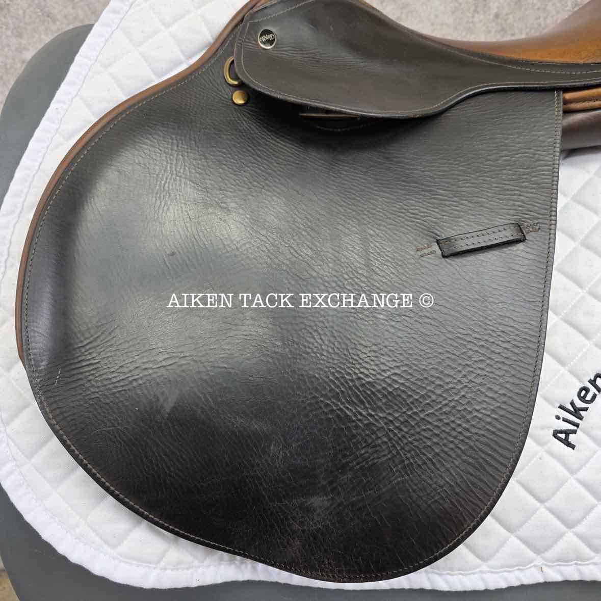 Whippy English Saddle, 17" Seat, Medium Tree, Foam Panels