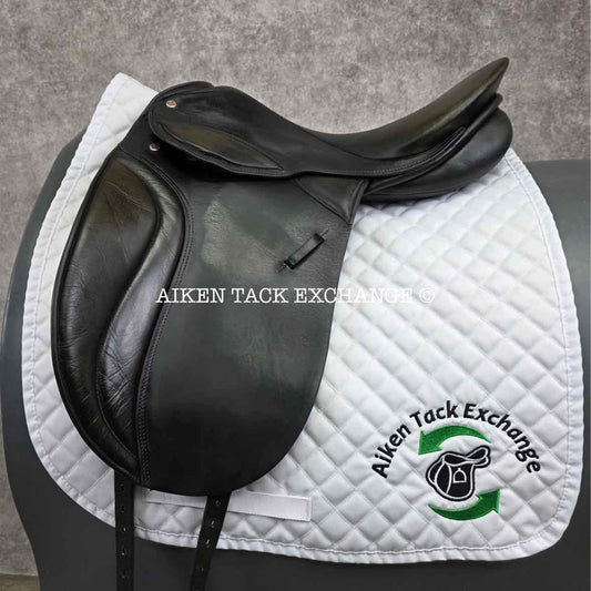 Courbette Lemetex Aristokrat Dressage Saddle, 18" Seat, 31 Tree- Medium Wide, Wool Flocked Panels