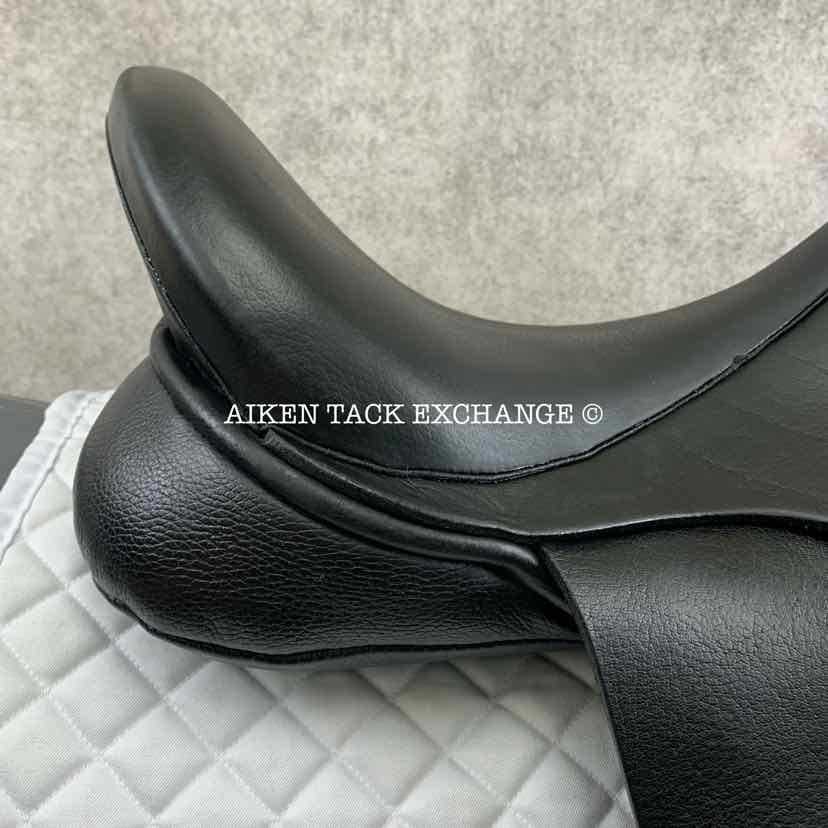 **SOLD** 2015 JRD Bella Dressage Saddle, 17" Seat, Medium Wide Tree, Wool Flocked Panels