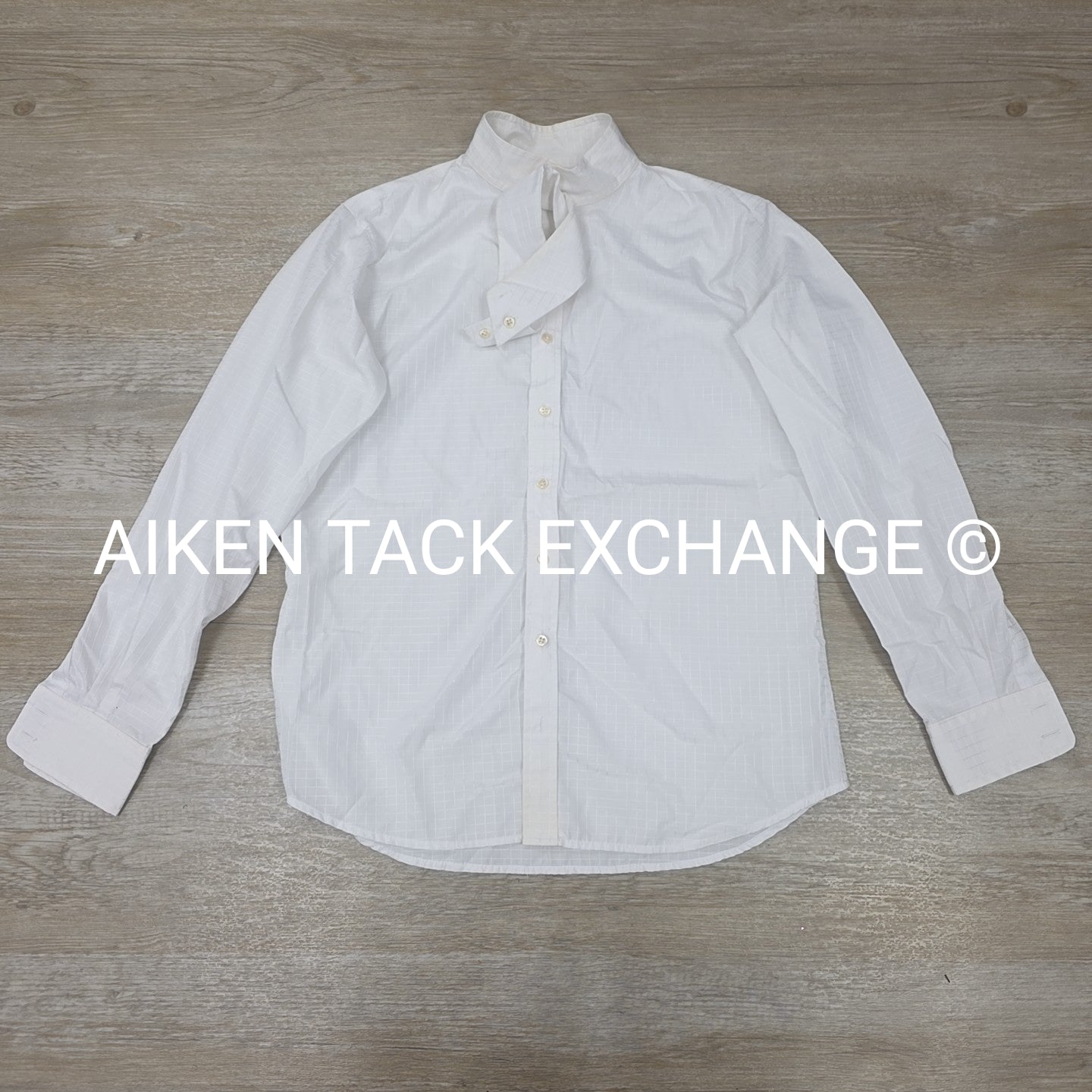 Tailored Sportsman Long Sleeve Show Shirt w/ Collar, Women's 38 (10)