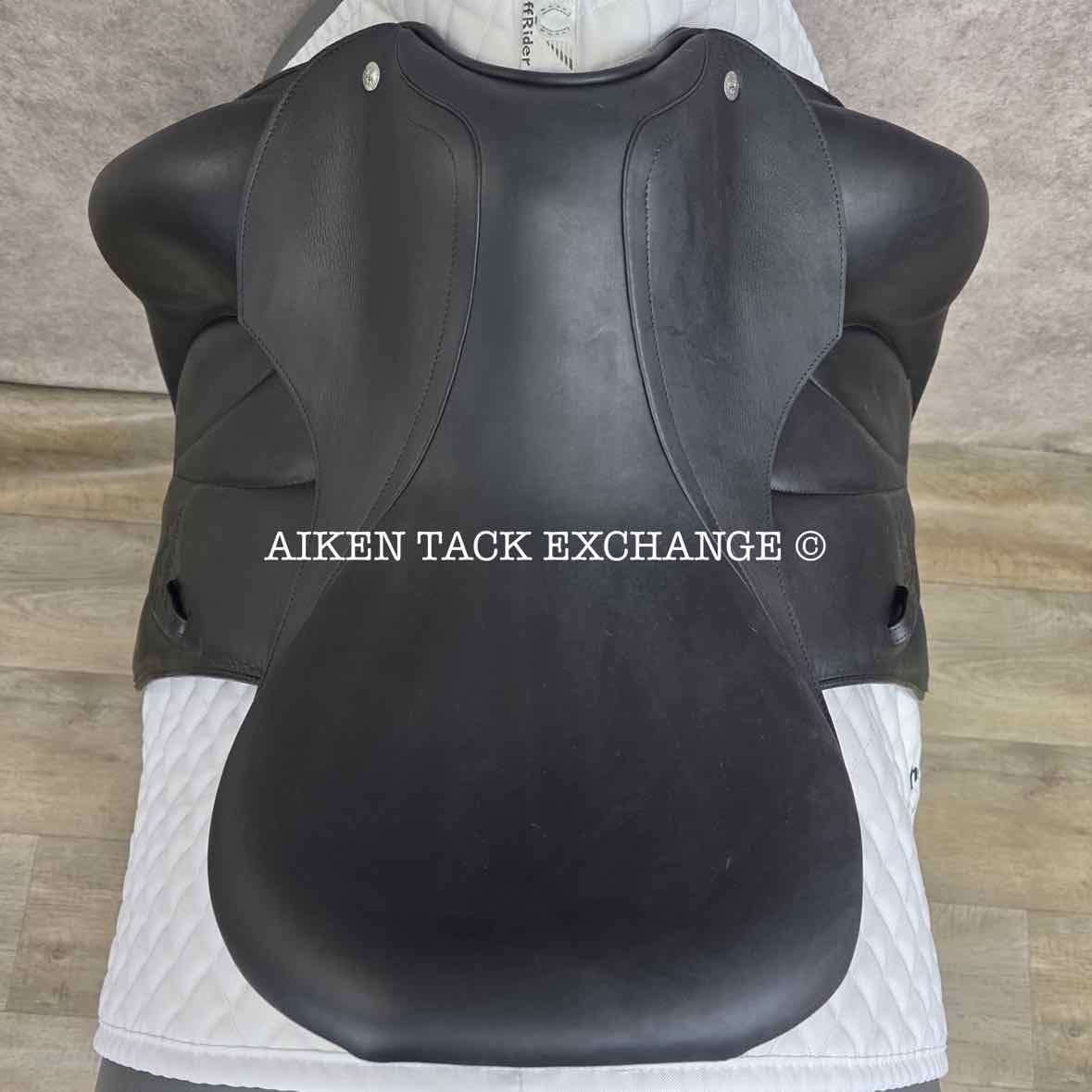 2018 Voltaire Adelaide Monoflap Dressage Saddle, 17" Seat, 1A Flap - Short, Medium Wide Tree, PRO Panels, Full Buffalo Leather