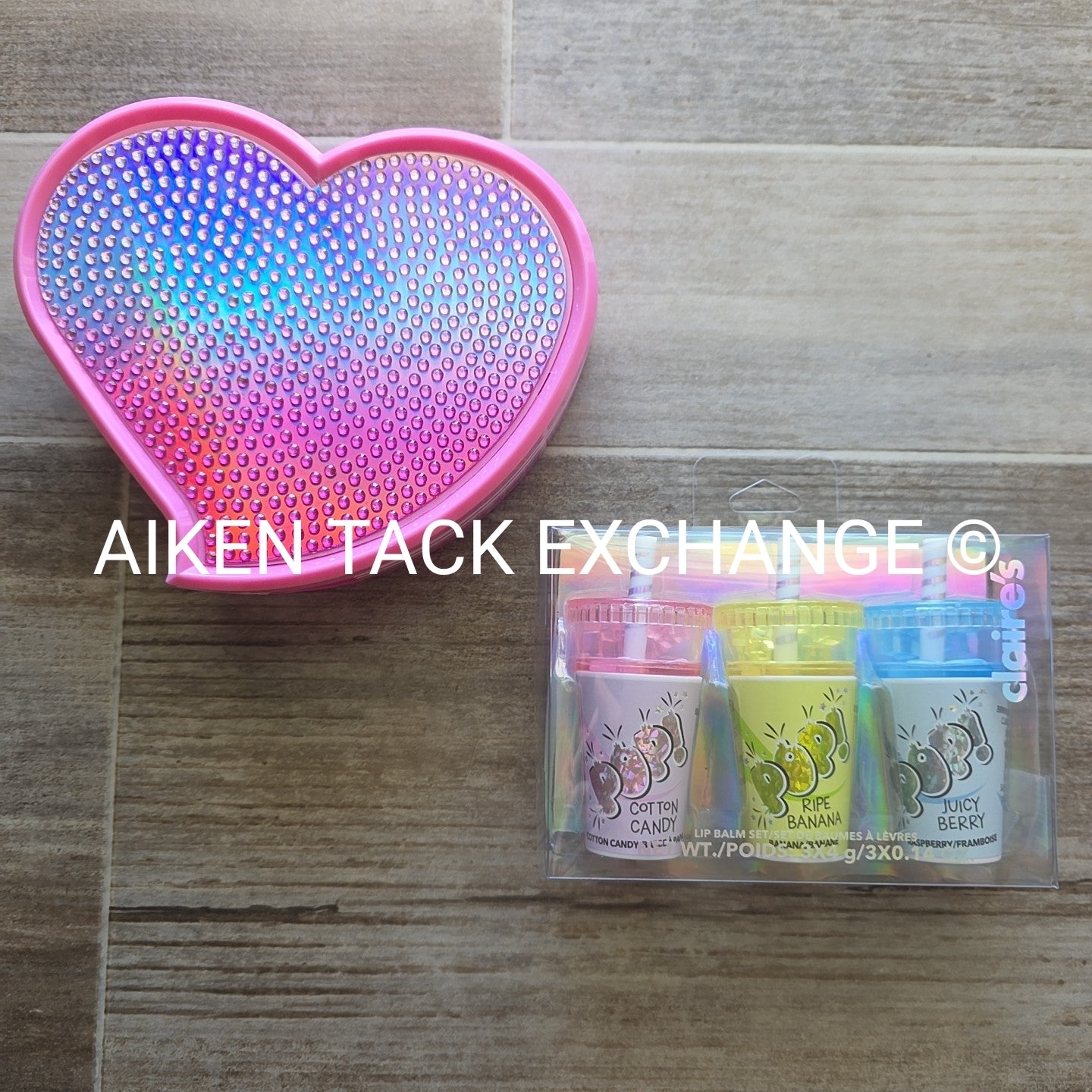 Claire's Beauty Sets - Makeup Kit & Lip Balms (Set of 3)