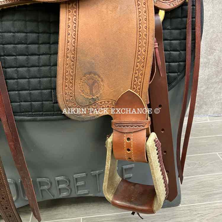 **SOLD** 2024 Circle Y 1134 Williston Wade Ranch Western Saddle, 17" Seat, Regular Tree - Semi QH Bars