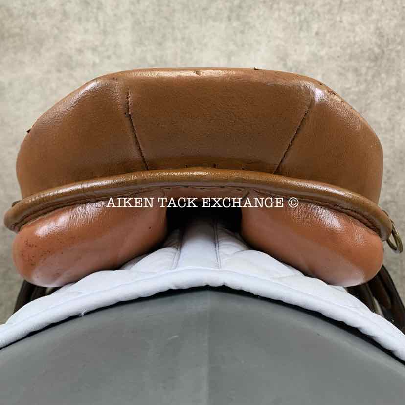 Bordeaux Saddlery Close Contact Jump Saddle, 16" Seat, Medium Tree, Wool Flocked Panels