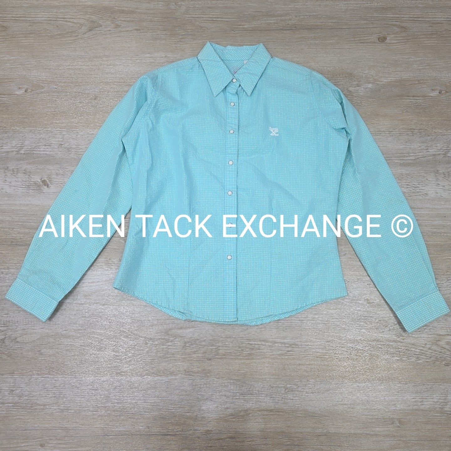 Twenty X Long Sleeve Pearl Snap Collared Shirt, Size Medium