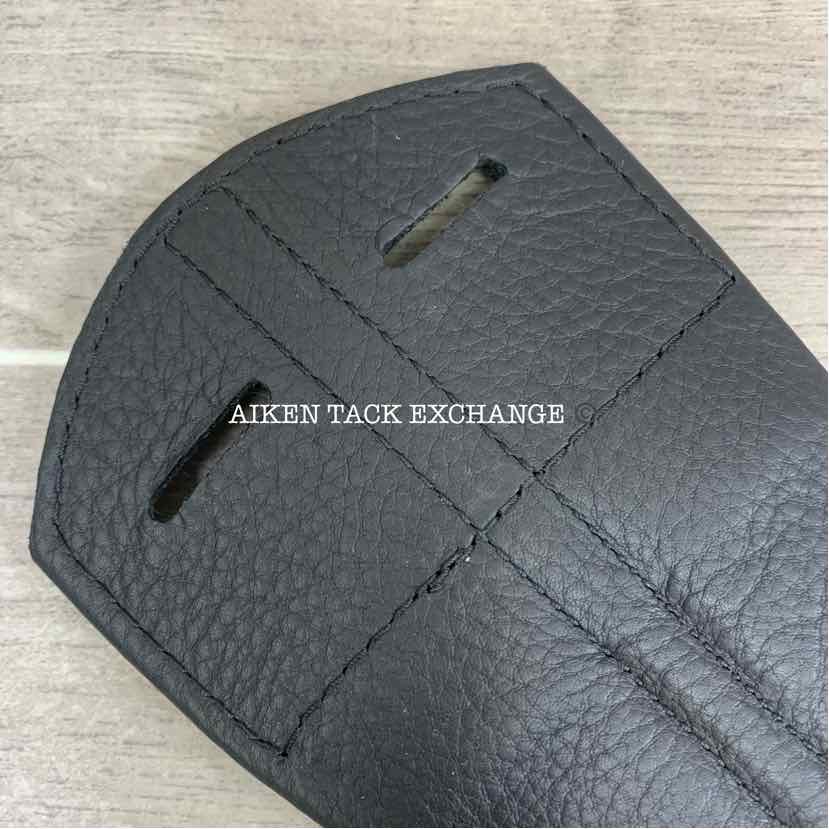 Trilogy Padded Leather Contoured Dressage Girth, Black, 24"