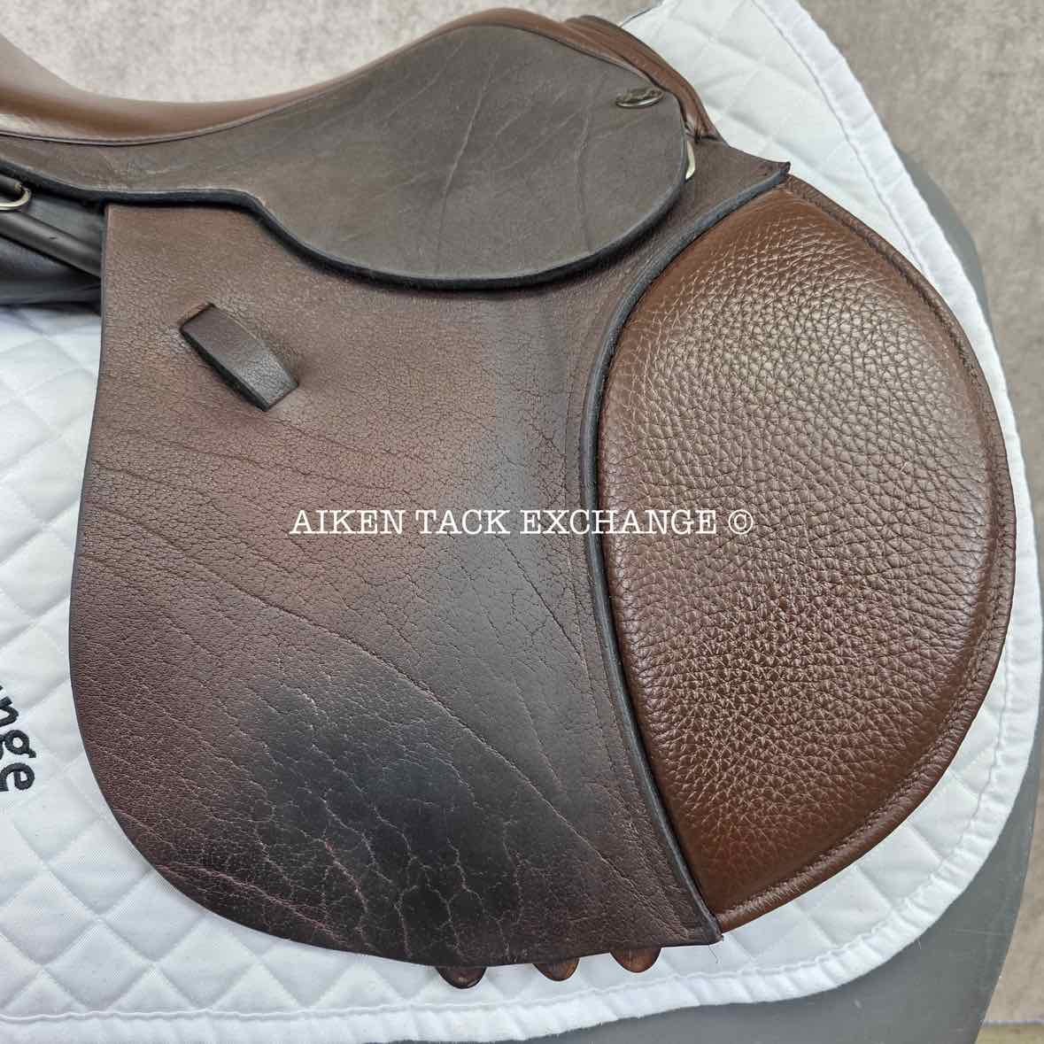 Ideal Patriot Jump Saddle, 17" Seat, Medium Wide Tree, Wool Flocked Panels