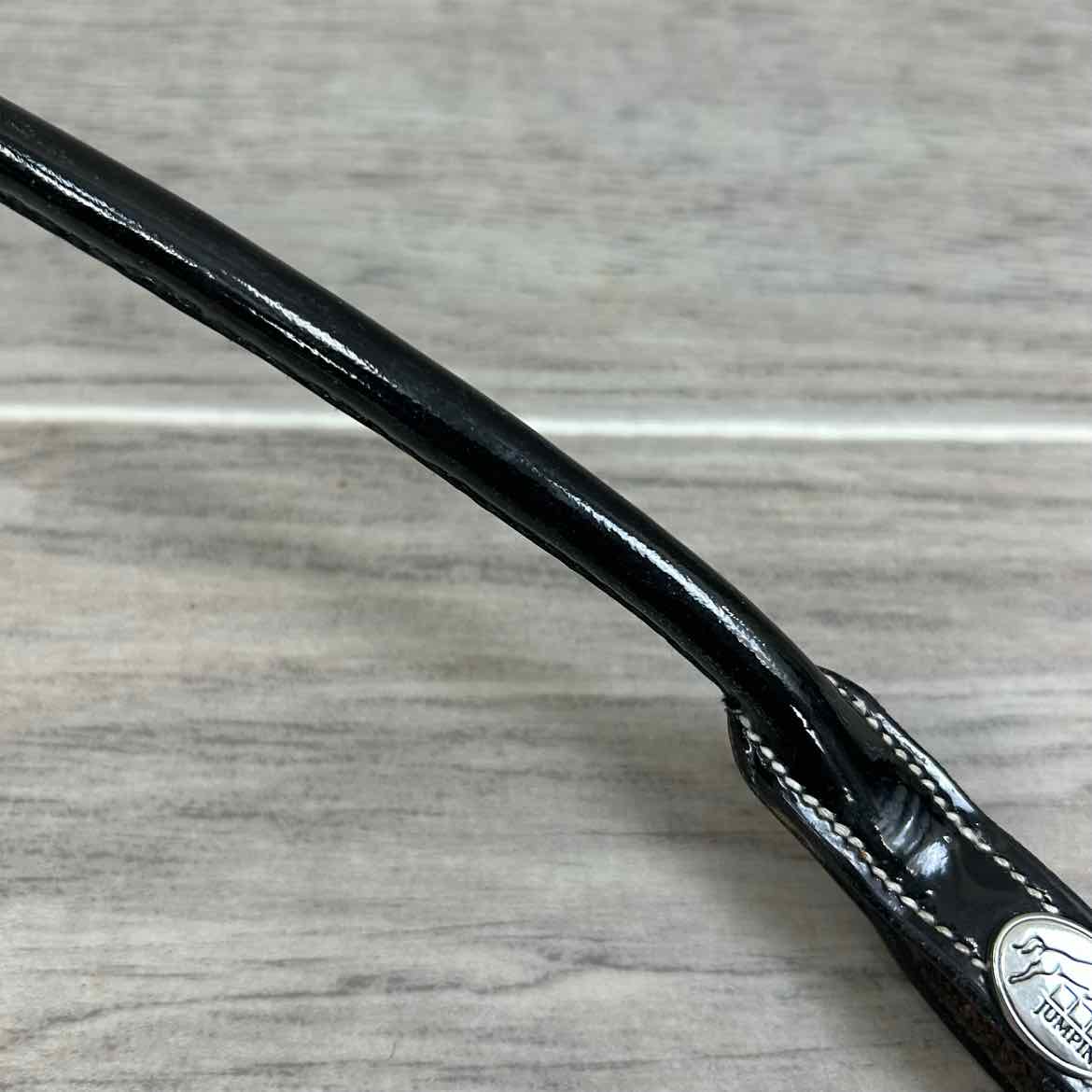 Jump'In Patent Round Browband, Black, Size Full