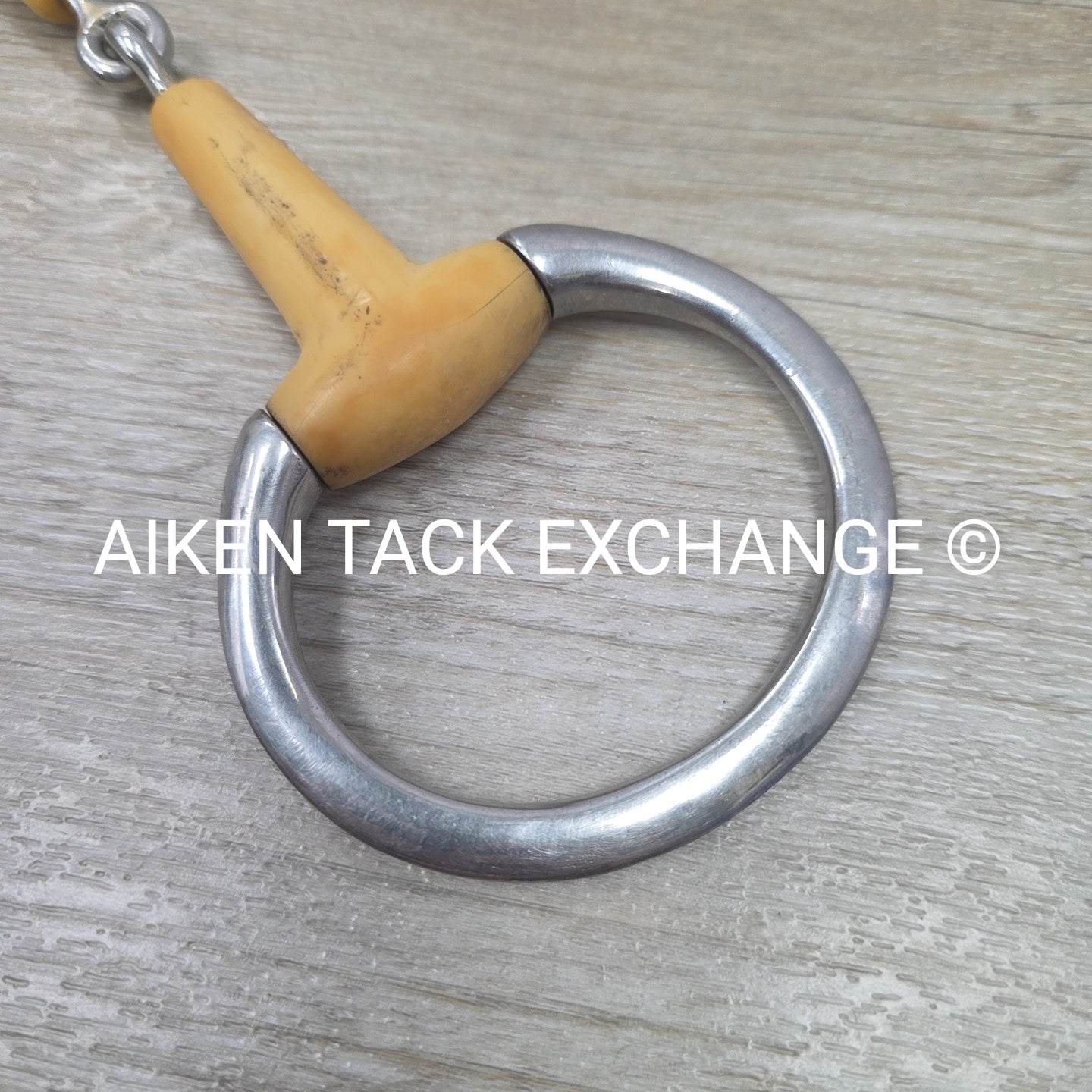 Single Joint Plastic Eggbutt Bit 5" (Has Chew Marks)