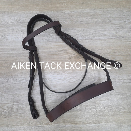 Horse Country First Flight Hunt Bridle, Brown, Oversize