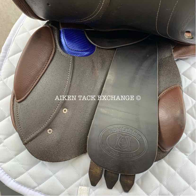 2019 Schleese Bi-NateLine UniLight Hunter/Equitation Jump Saddle, 17" Seat, Adjustable AdapTree, Wool Flocked PSI Panels