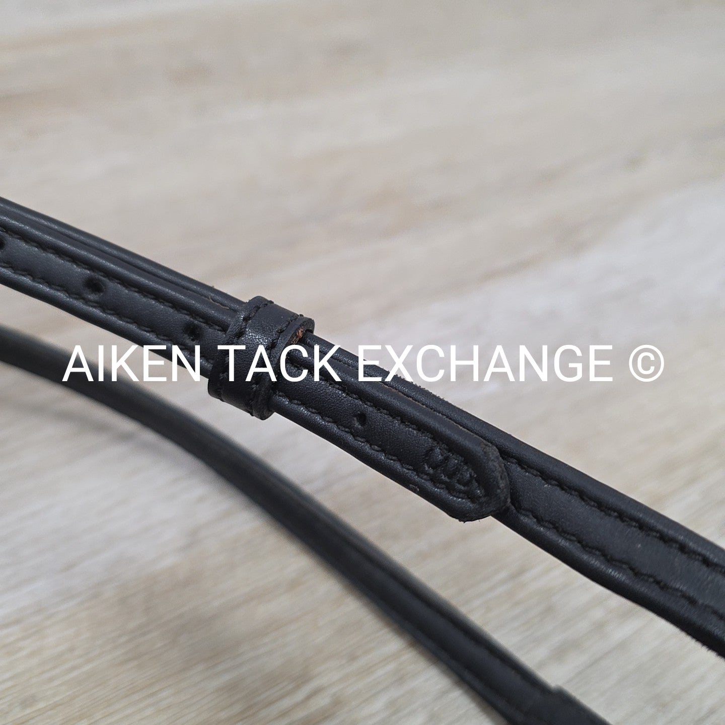 Synthetic Flat Running Martingale, Black, Size Cob