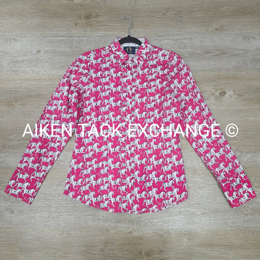 Ronner Horse Print Long Sleeve Top, Size 6