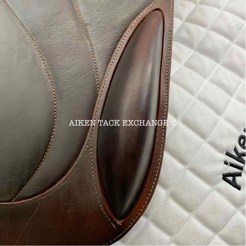 2017 Devoucoux Chiberta O Monoflap Jump Saddle, 17.5" Seat, 3AA Flap, Medium Wide Tree, D3D Panels, Full Buffalo Leather