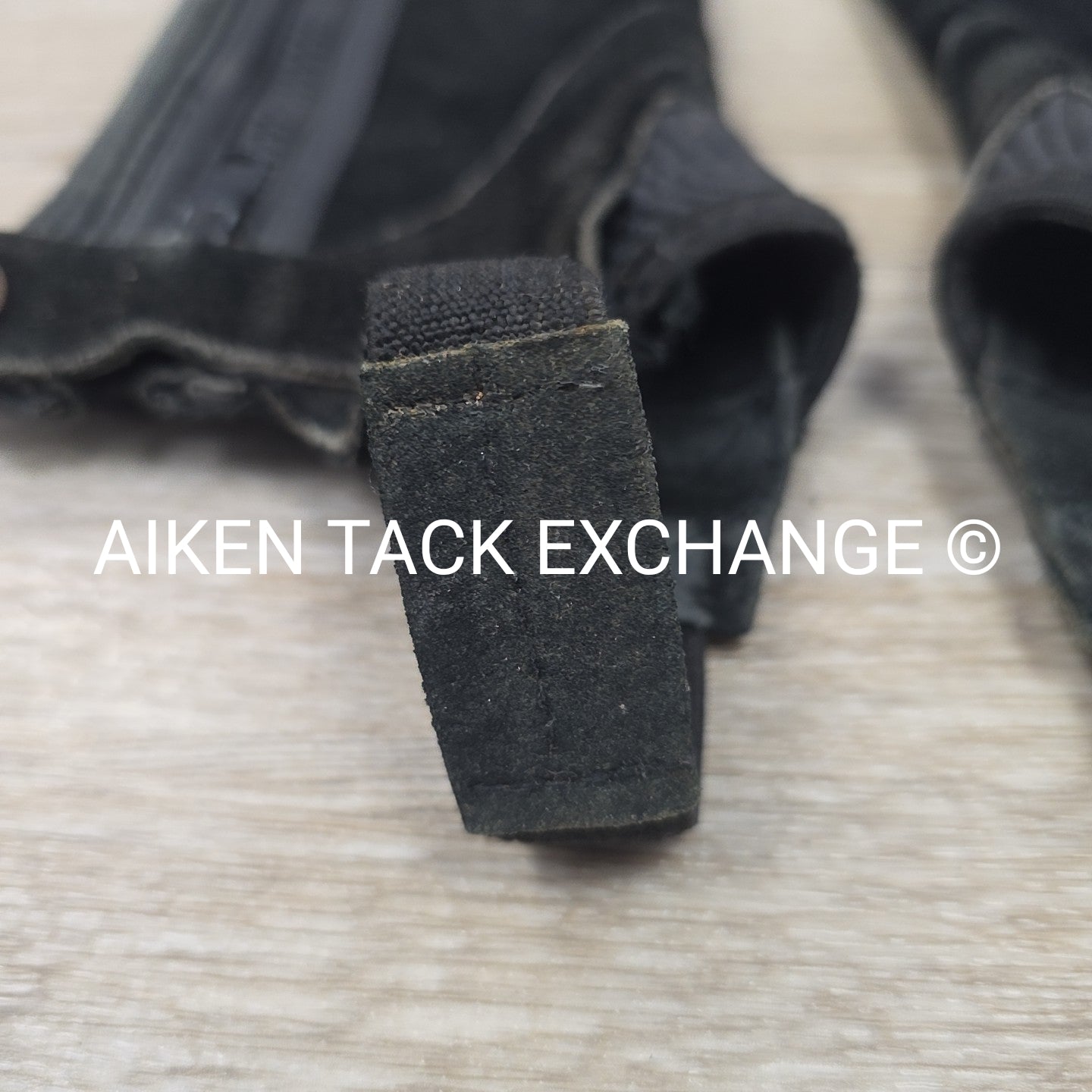 Ovation Suede Half Chaps, Black, Size 8 - 10 Tall