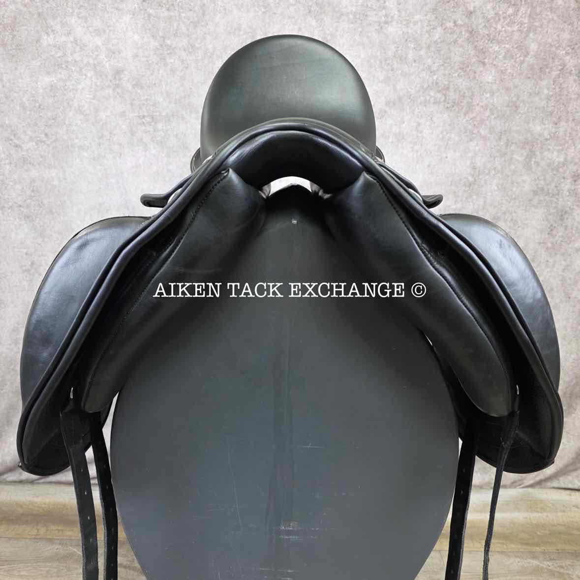 Ruby Roo Rock Star Monoflap Dressage Saddle, 17.5" Seat, Adjustable Tree - Changeable Gullet, Wool Flocked Panels